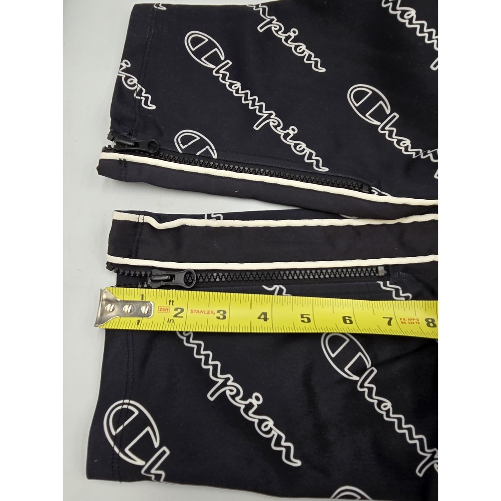 Champion Athletic Drawstring Pants Pattern Black White Medium Mens Women's - Picture 9 of 14